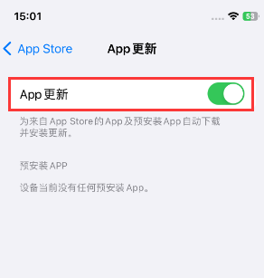 兴宾苹果15维修中心如何让iPhone15APP自动更新